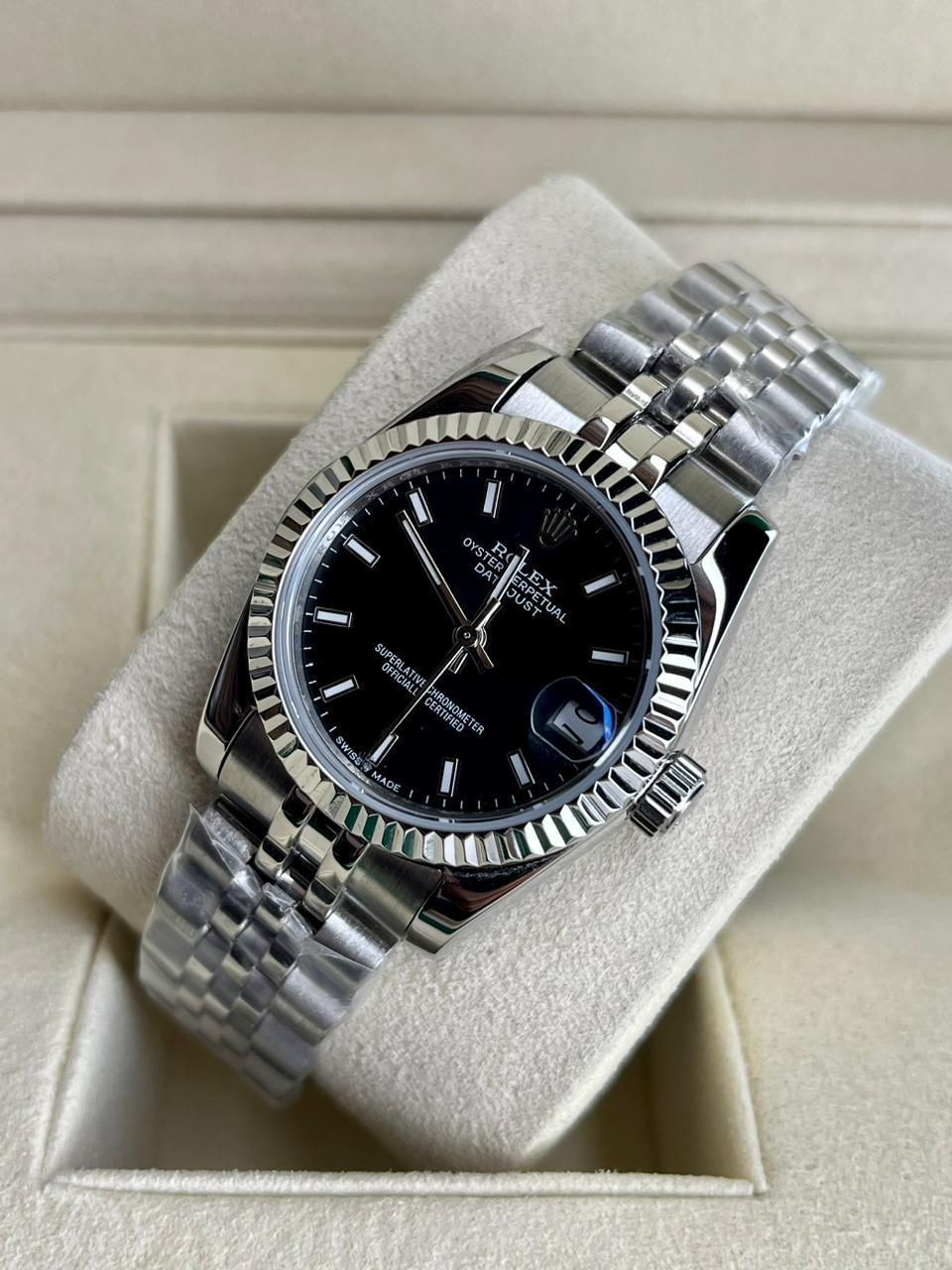 Rolex Datejust Stainless Steel black Dial