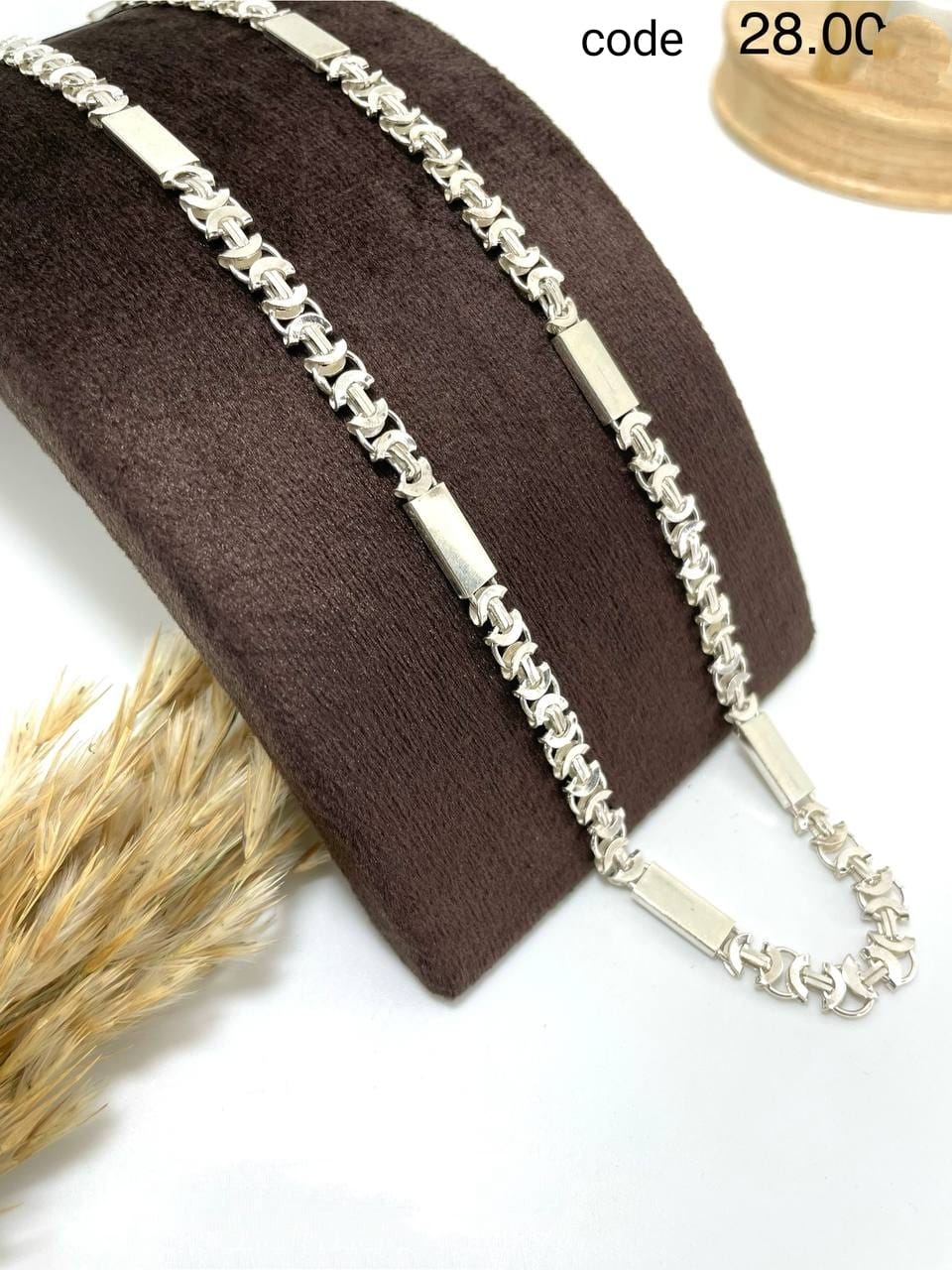 سلسلة رجالي فضة  عيار 925