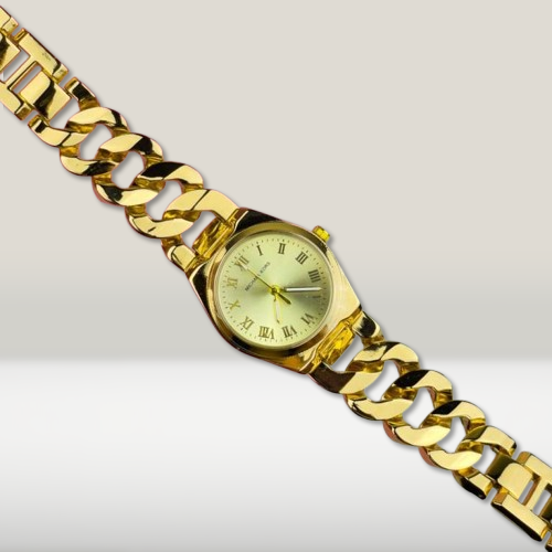 ساعه أنسيال حريمي Michael kors جولد ظرف ساده مينا جولد