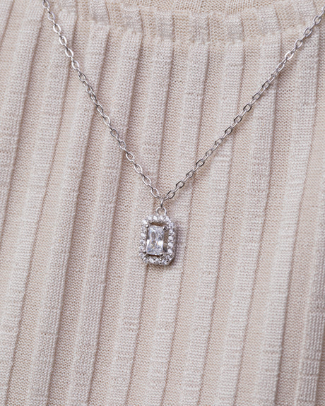 silver Diamond (01) Necklace
