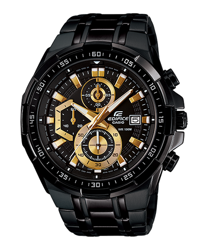 Casio Edifice Chronograph Watch for Men steel Strap EFR-539BKG-1AV