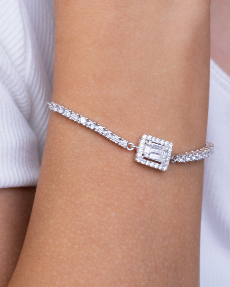 Tennis Square Bracelet