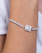Tennis Square Bracelet