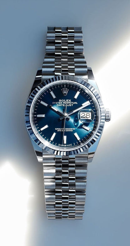 Rolex Datejust Stainless Steel Blue Dial